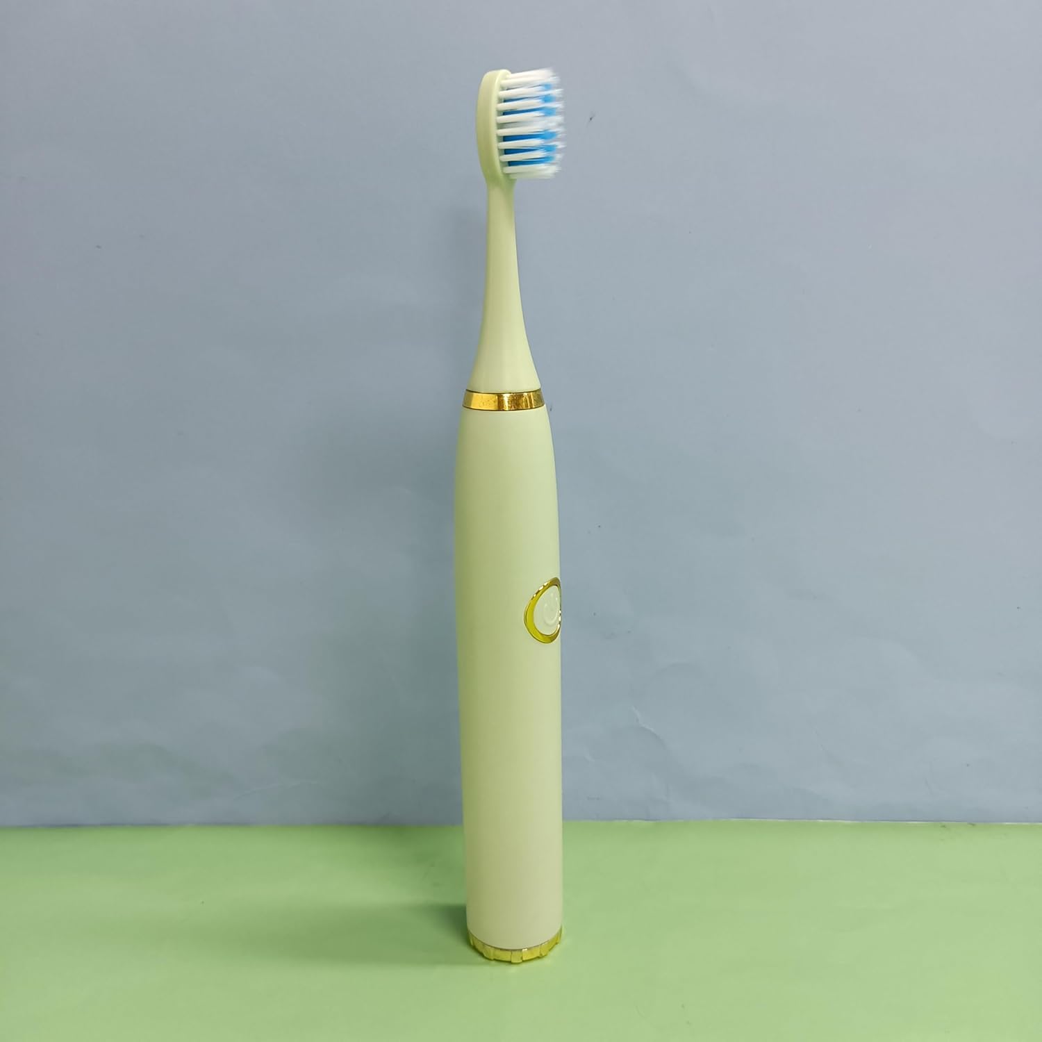 Electric Toothbrush, Sonic Cleaning Technology, Gold Accent Style, Light Green - Image 2